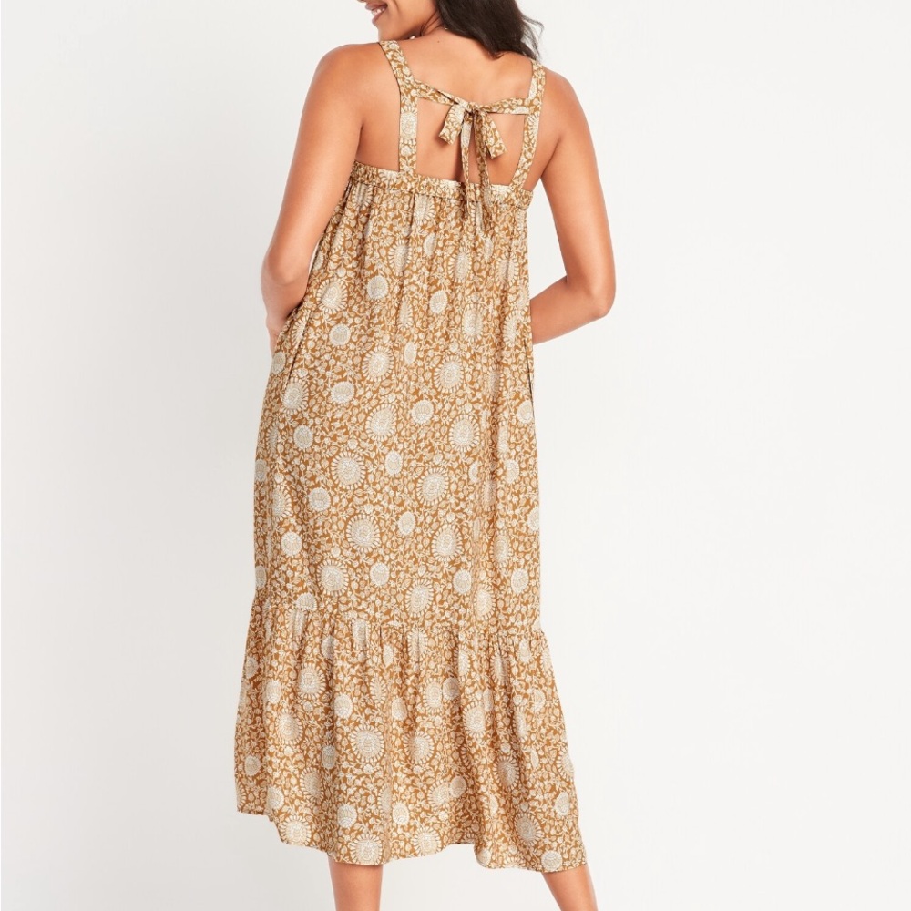 Old Navy Tie-Back Cutout Maxi Sun Dress XS - Picture 2 of 7